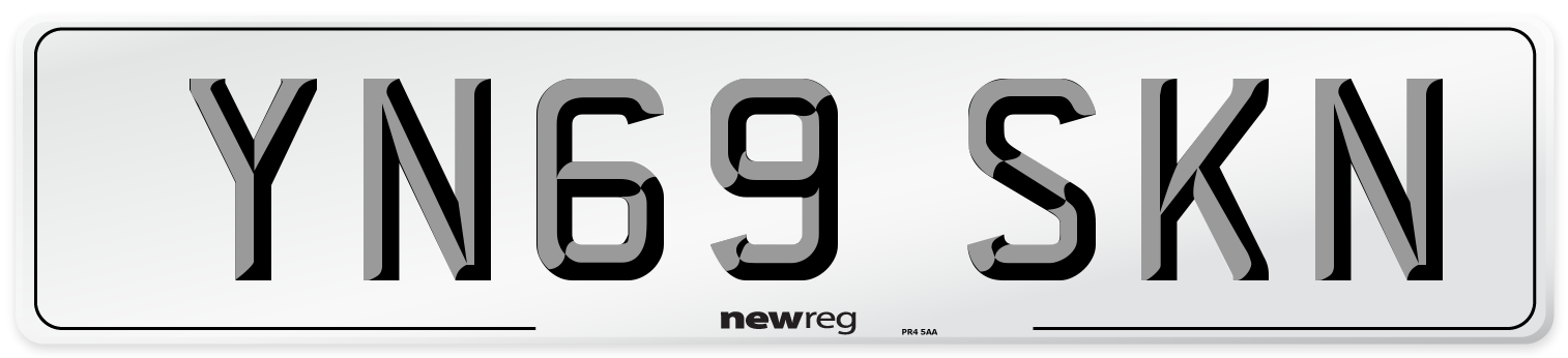 YN69 SKN Number Plate from New Reg